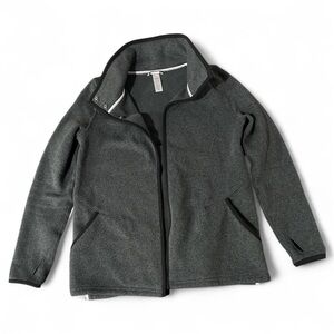 Ivivva Lululemon Charcoal Gray Kids Fleece Jacket - Kids Size 14
